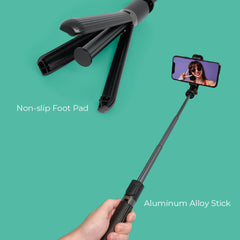 3-in-1 Bluetooth Selfie Stick & Extendable Tripod